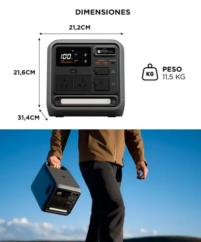 Estacion De Energia Dji Power 1000 Mini 1008wh 1000w - Imagen 3