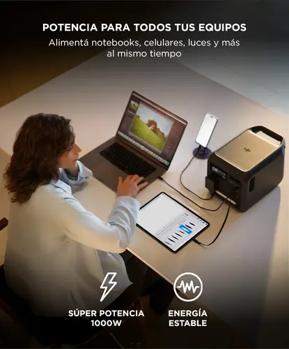 Estacion De Energia Dji Power 1000 Mini 1008wh 1000w - Imagen 2